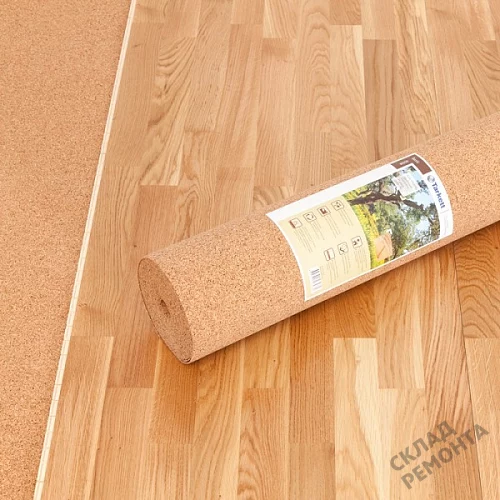 Фото Подложка рулонная Amorim пробковая, GO4CORK NATURE 2-5 мм под ламинат и паркет бежевая – купить в Ангарске: цена, описание, фото. Интернет-магазин 6